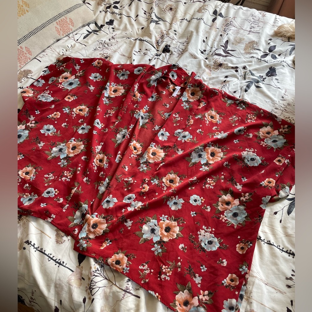 Floral Short Kimono wrap